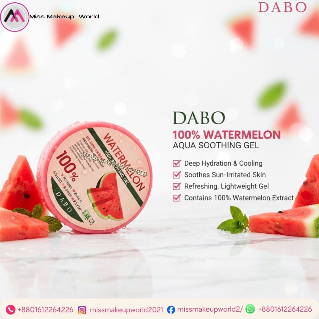 DABO Watermelon Pure Soothing Gel for cooling and hydration - Miss Makeup World