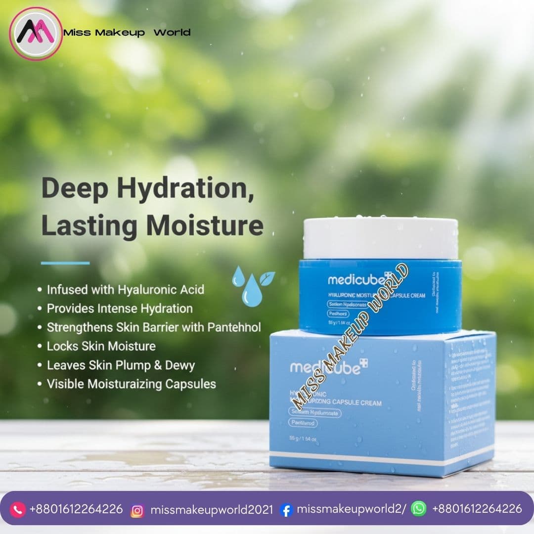 Medicube Hyaluronic Moisturizing Capsule Cream for deep hydration - Miss Makeup World