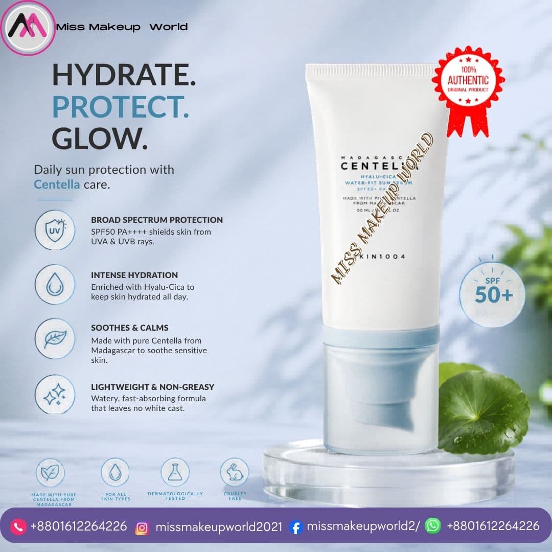 skin1004 - madagascar centella hyalu-cica water-fit sun serum spf50 pa++++ image 1