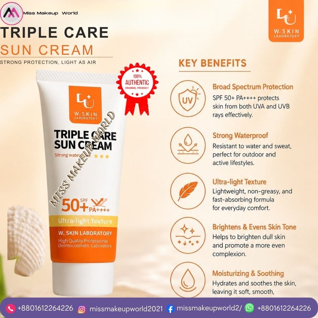 W.Skin Laboratory Triple Care Sunscreen for oily and combination skin