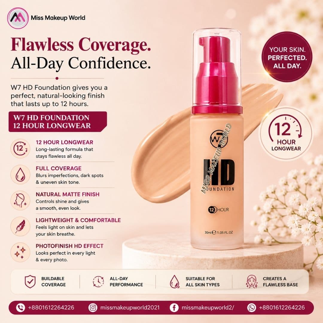 W7 12 Hour HD Foundation Golden