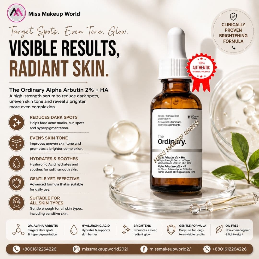 The Ordinary Alpha Arbutin 2% + HA Serum 30ml